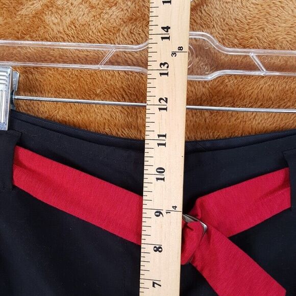 BECCA Black Swim Coverup Shorts with Pink Belt - Picture 6 of 8